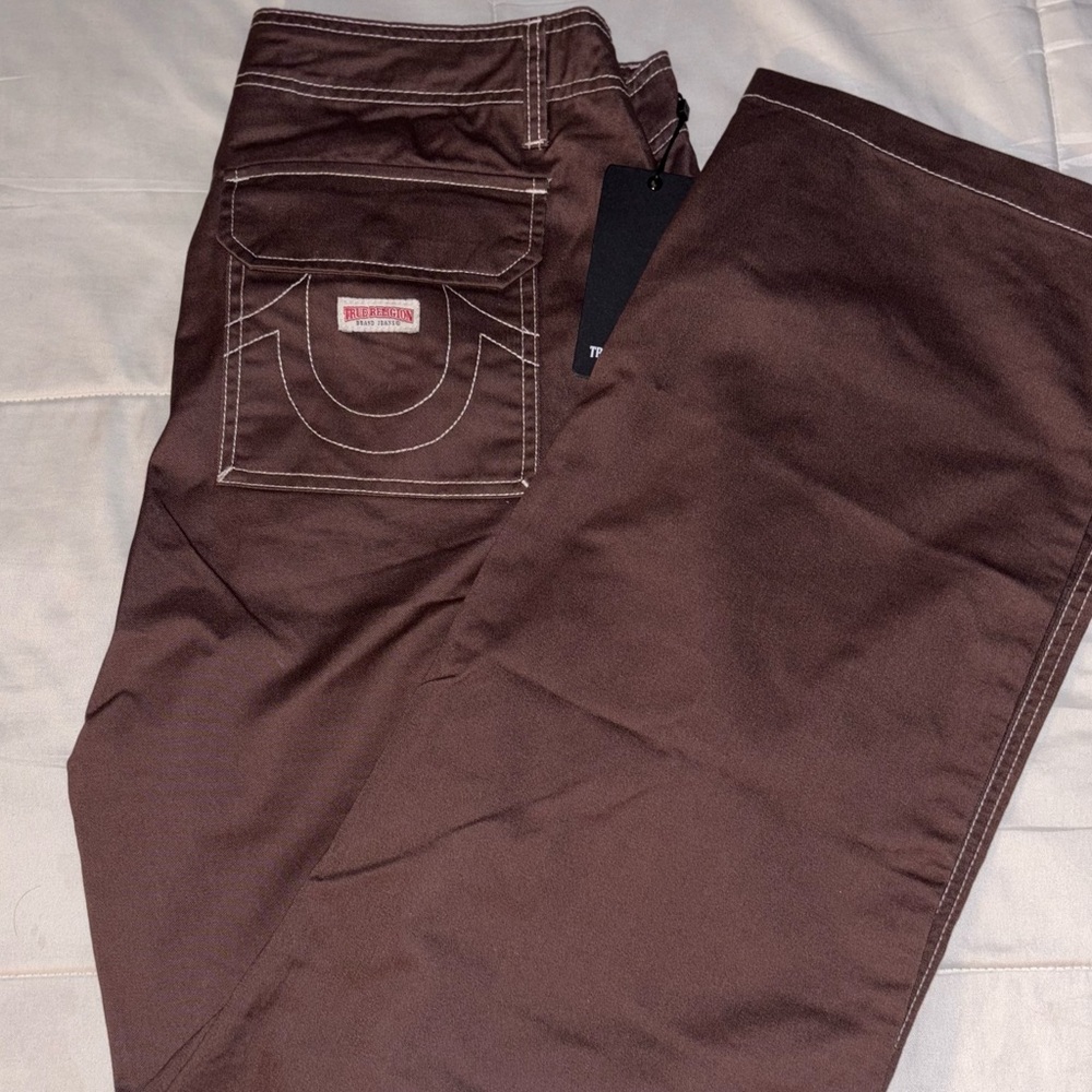 True Religion Brown Cargo Pants